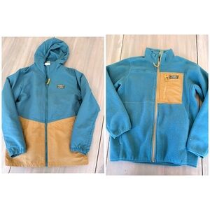 Ll bean Kids Teal and Tan 3 in 1 Jacket